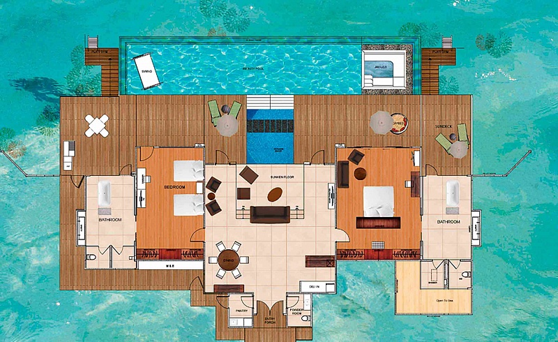 Two-Bedroom Ocean Pool Pavilion